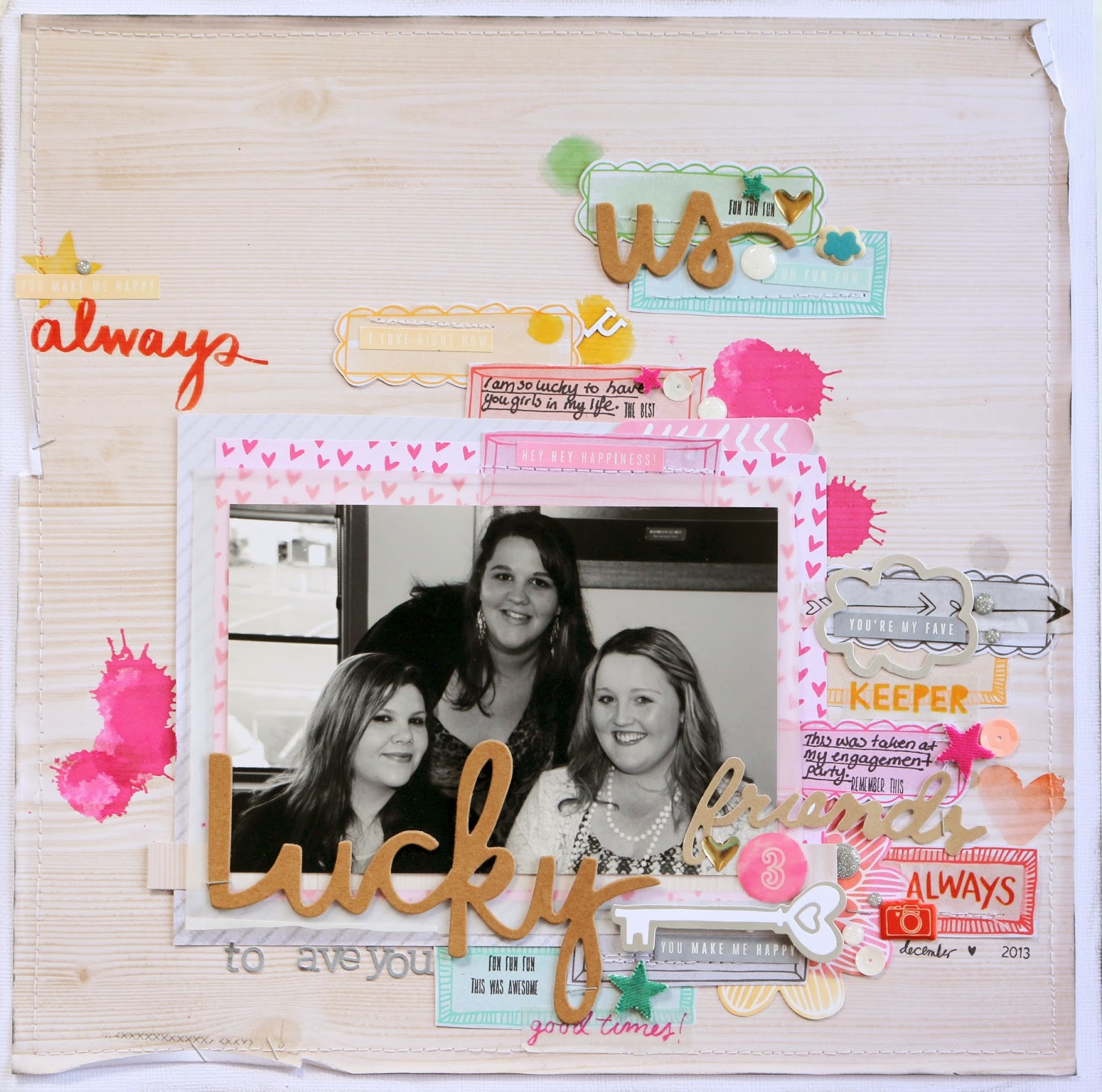 Lucky (Friends) ~ 12×12 Layout
