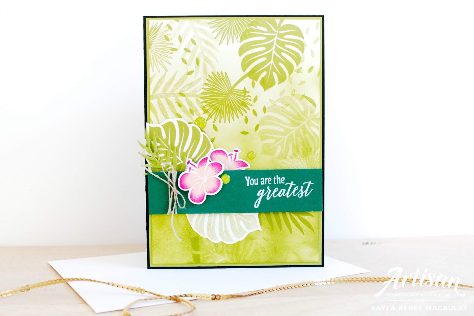 June Go For Greece Blog Hop ~ You are The Greatest Card