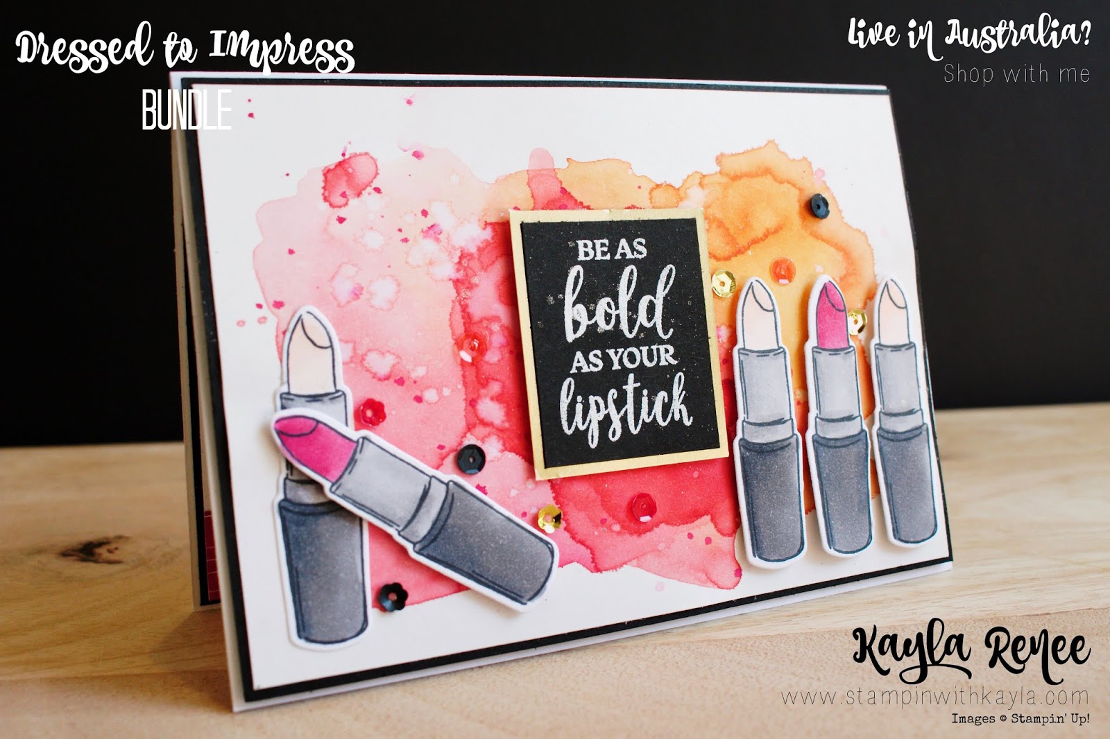 Dressed to Impress ~ Watercolour and Stampin’ Blends ~ Ink + Inspiration Blog Hop