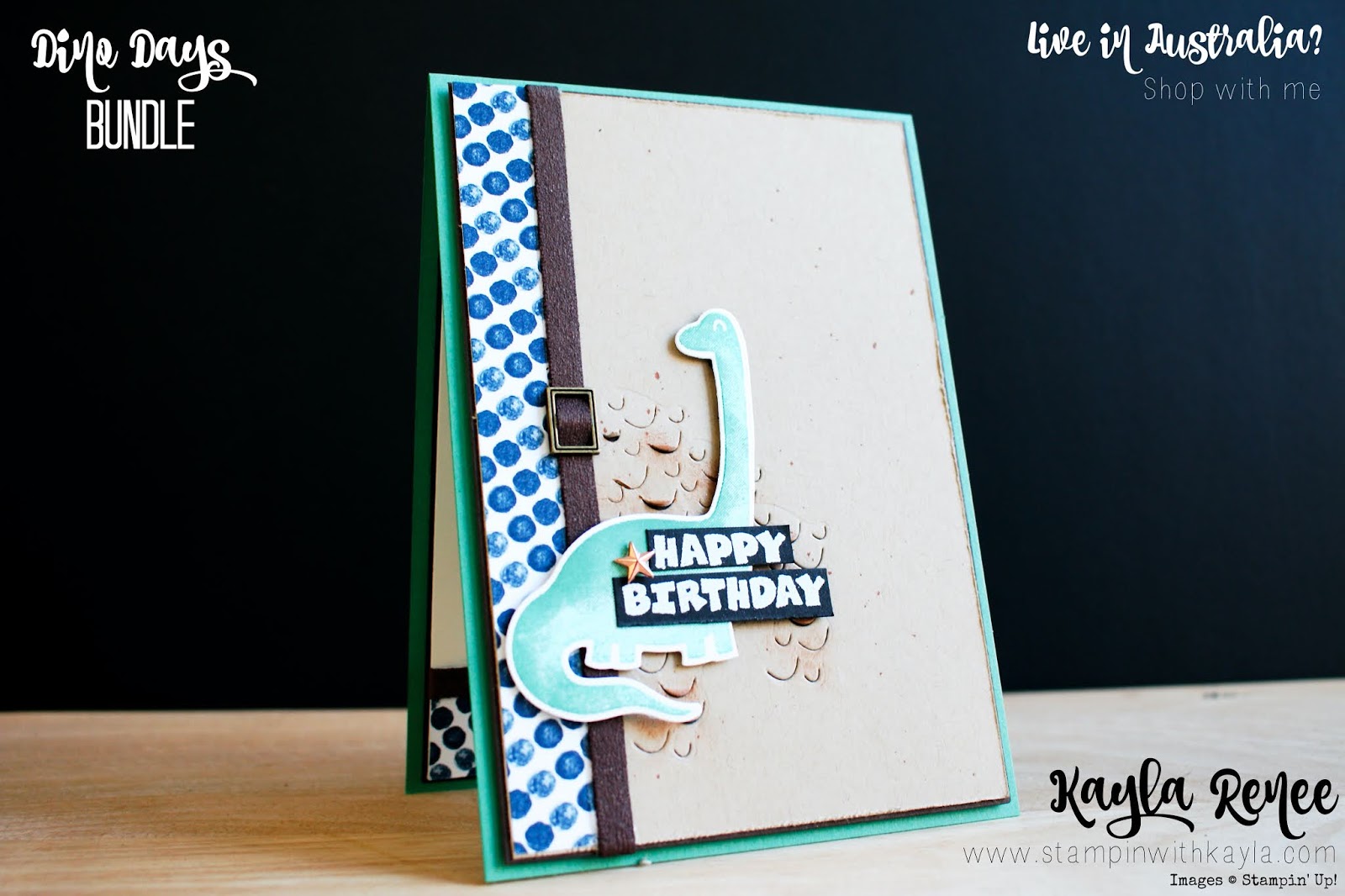 Stampin’ Up! Dino Days ~ Happy Birthday Card
