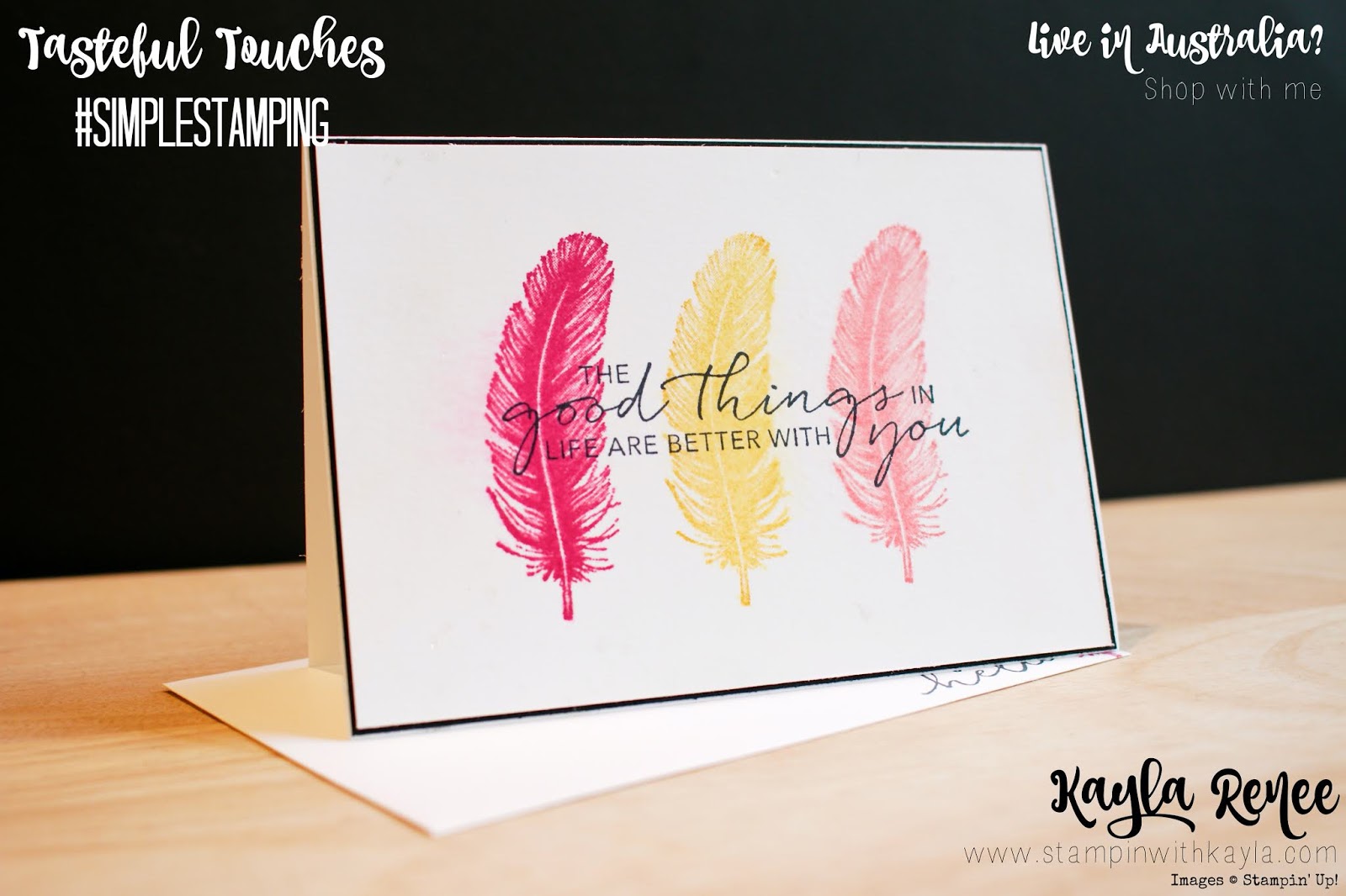 Stampin’ Up! Tasteful Touches ~ #simplestamping