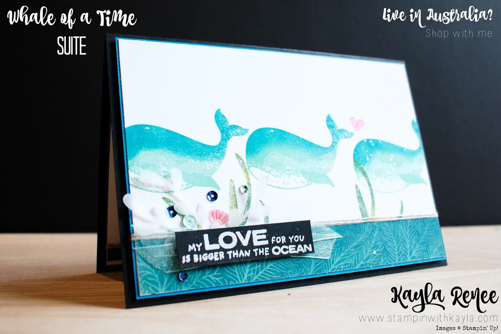Stampin’ Up! Whale of a Time ~ IIBH Blog Hop ~ Stamparatus Technique