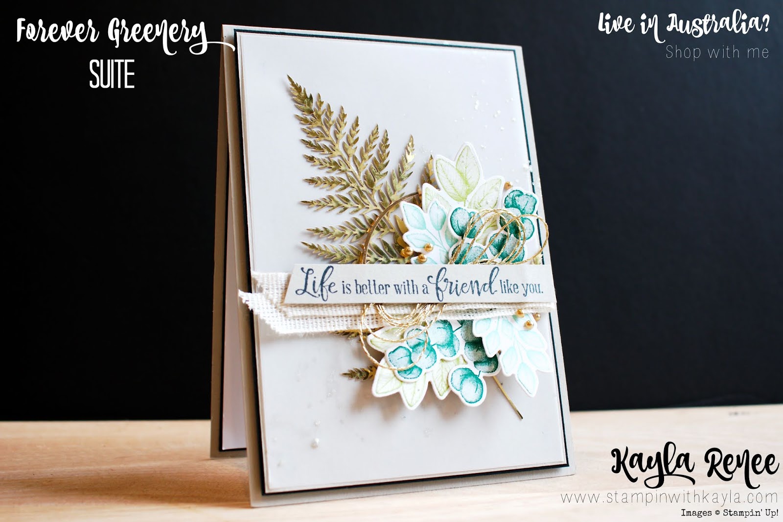 Stampin’ Up! Forever Fern ~ Friendship Card