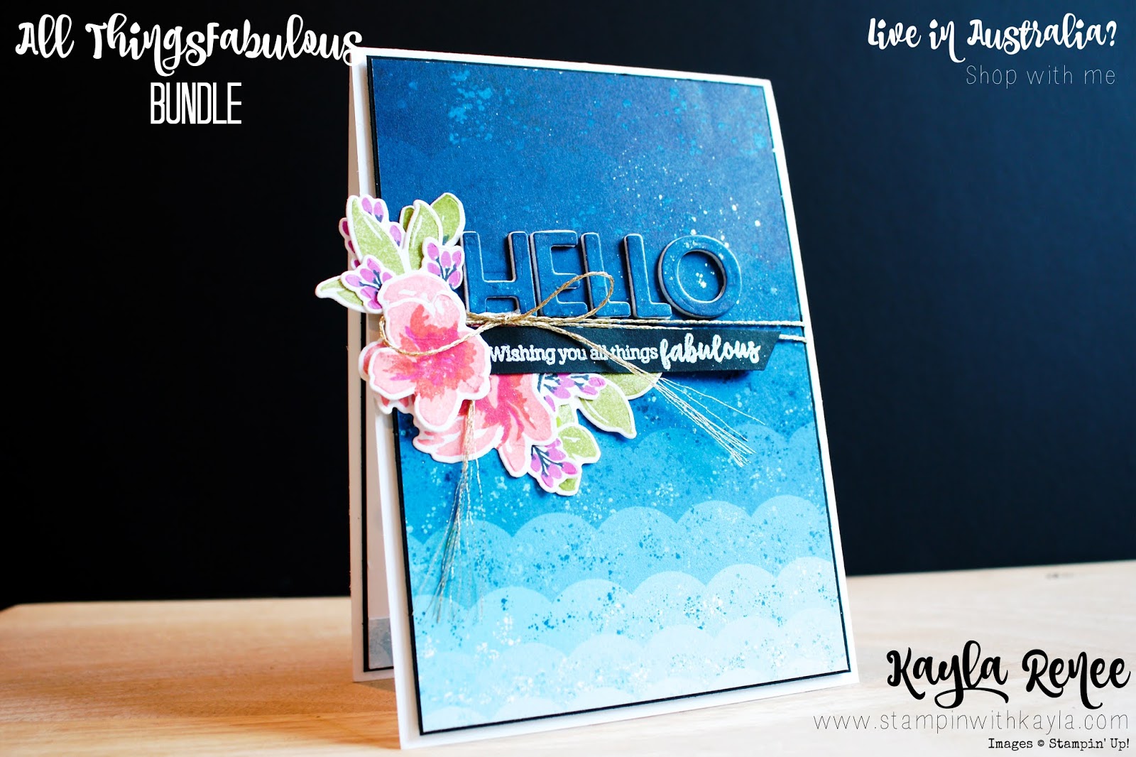 Stampin’ Up! All Things Fabulous ~ Hello Card