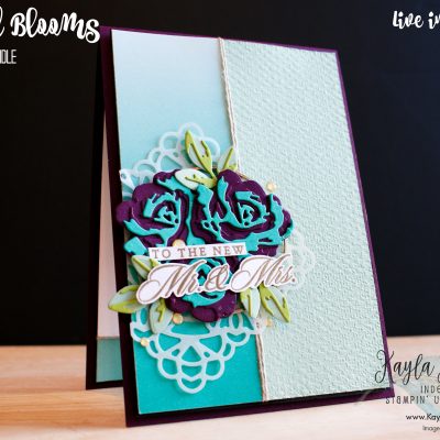 Stampin’ Up! ~ Brushed Blooms ~ Wedding Card