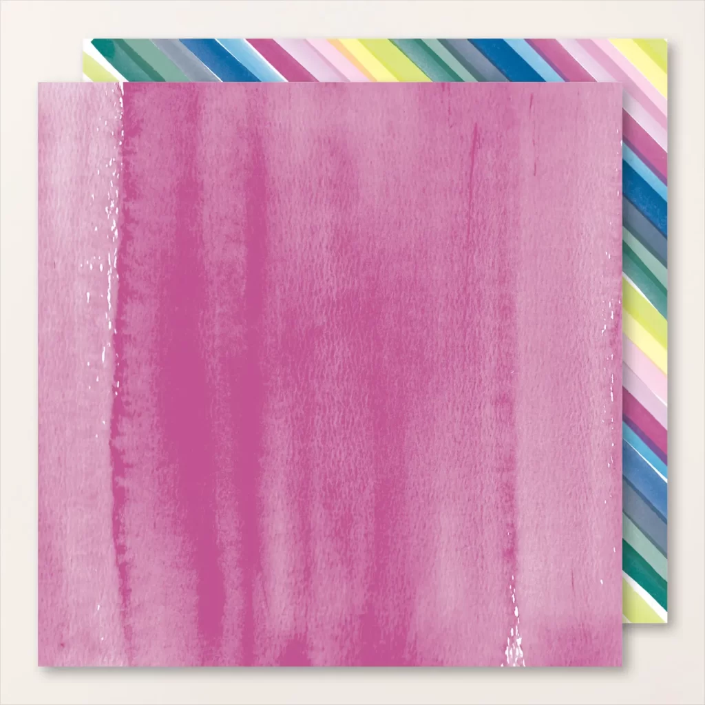 Stampin’ Up! Bright & Beautiful Designer Series Paper Example - Berry Burst