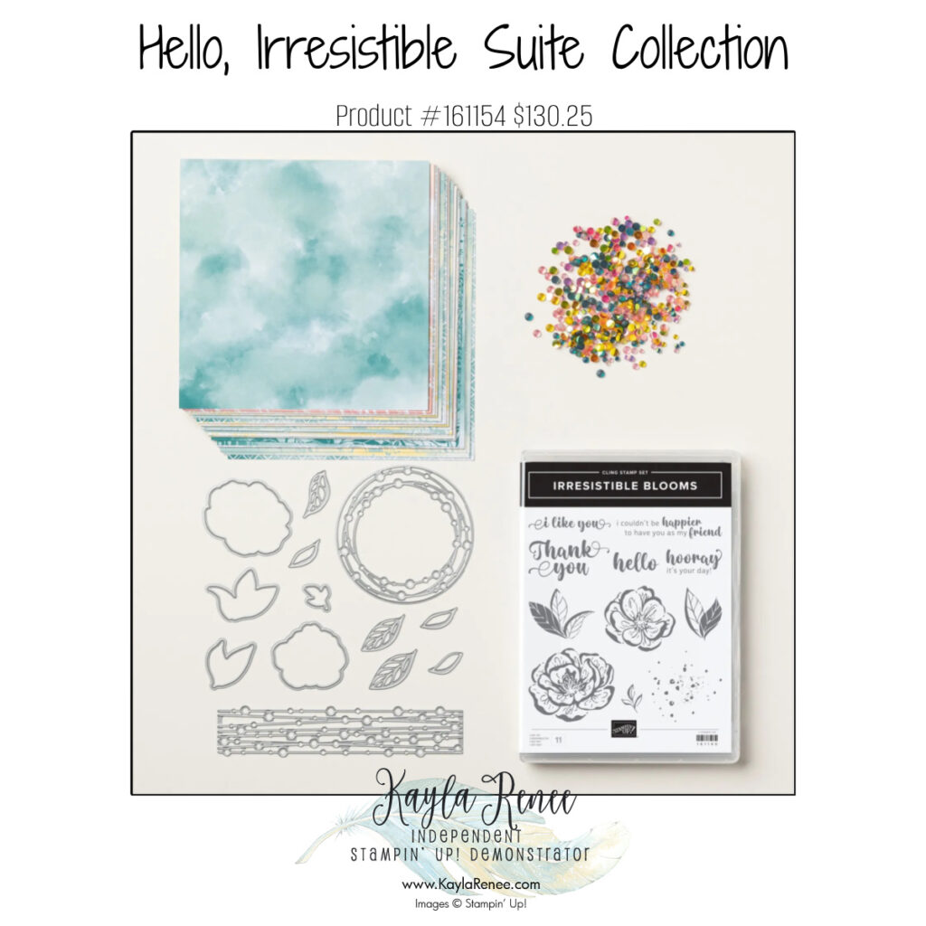 Stampin’ Up! Hello Irresistible Suite Collection which is featured in the shaker card featured in today's blog post