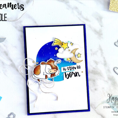 How To Create an Ombre Circle With a Masking Technique | Stampin’ Up! Little Dreamers