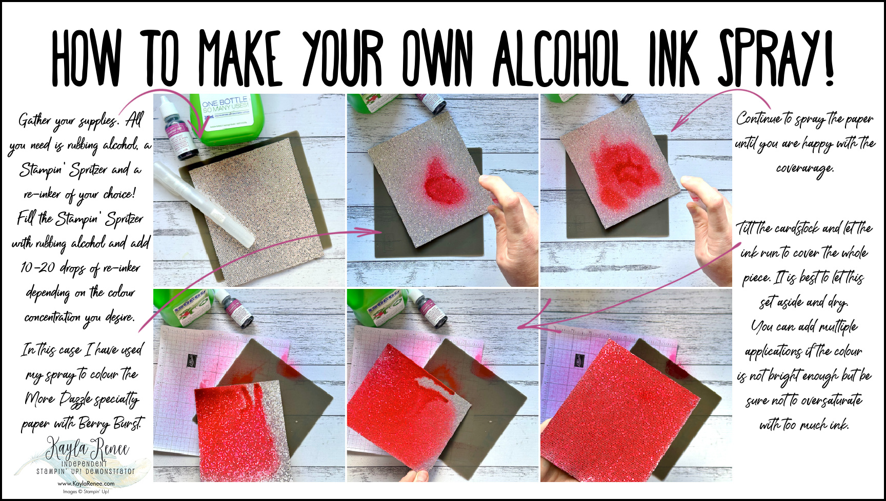Alcohol Ink Spray with Ink Refills | Stampin’ Up! Curved Occasions