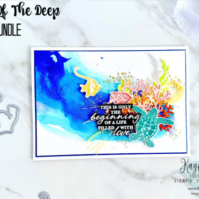 How to Create Easy Sentiments With Die Cuts | Stampin’ Up! Beauty of The Deep