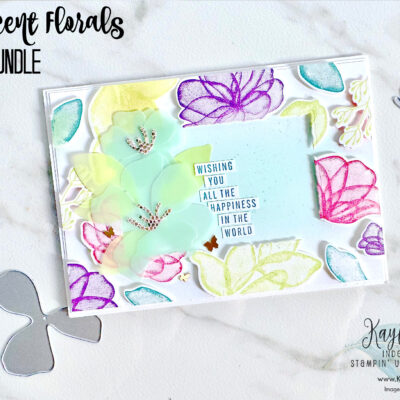 How to use Press N’ Seal For a Floating Frame Technique | Stampin’ Up! Translucent Florals