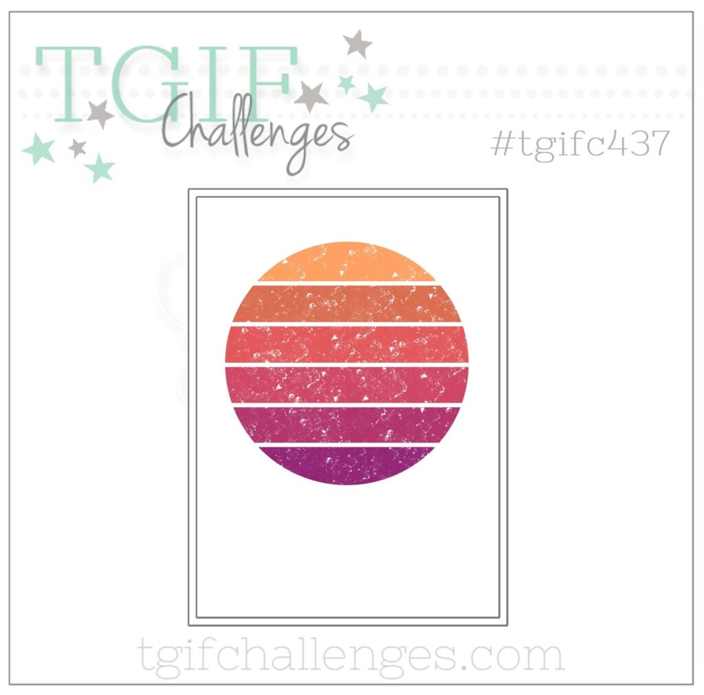 The TGIF challenge for the week where I have featured my card using the layering stencil masks. You can see this challenge linked on my blog this week