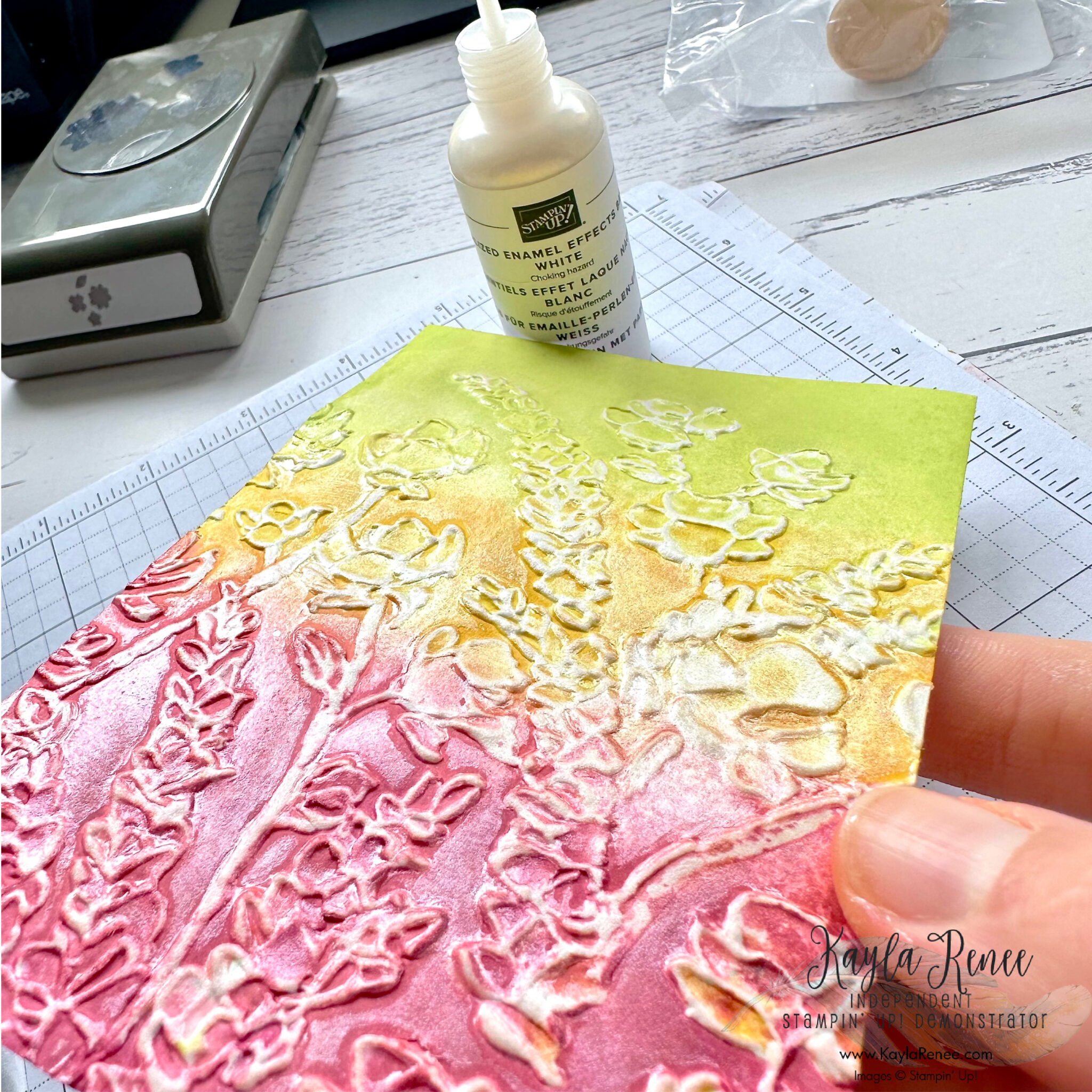 Embossing Folder Techniques Using Stampin Up Products