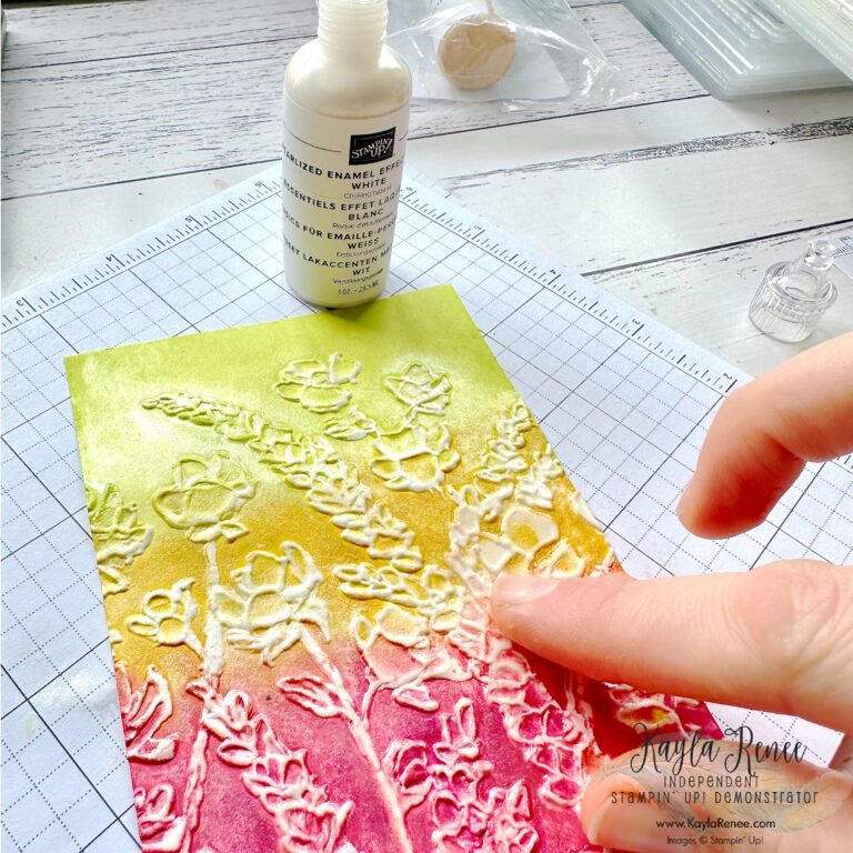 Embossing Folder Techniques using Stampin’ Up! Products