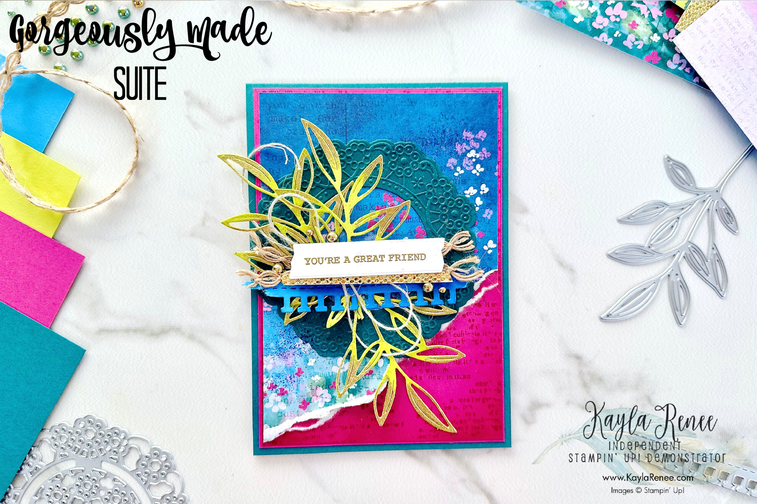 Hybrid Embossing Technique with Stampin’ Up! Embossing Folders