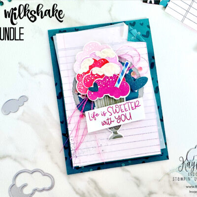 How to use Layers, Vellum & Embossing Paste to Add Layered Texture | Stampin’ Up! Share a Milkshake