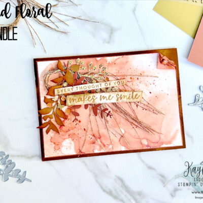 How to Make a Feminine Card With Natural Tones | Stampin’ Up! Textured Florals Bundle