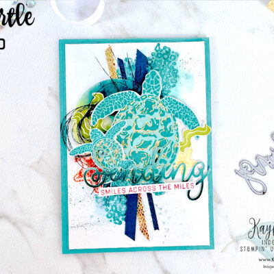 How To Use Gilded Leafing To Add a Golden Shine to Your Stamped Images | Stampin’ Up! Sea Turtle Stamp Set