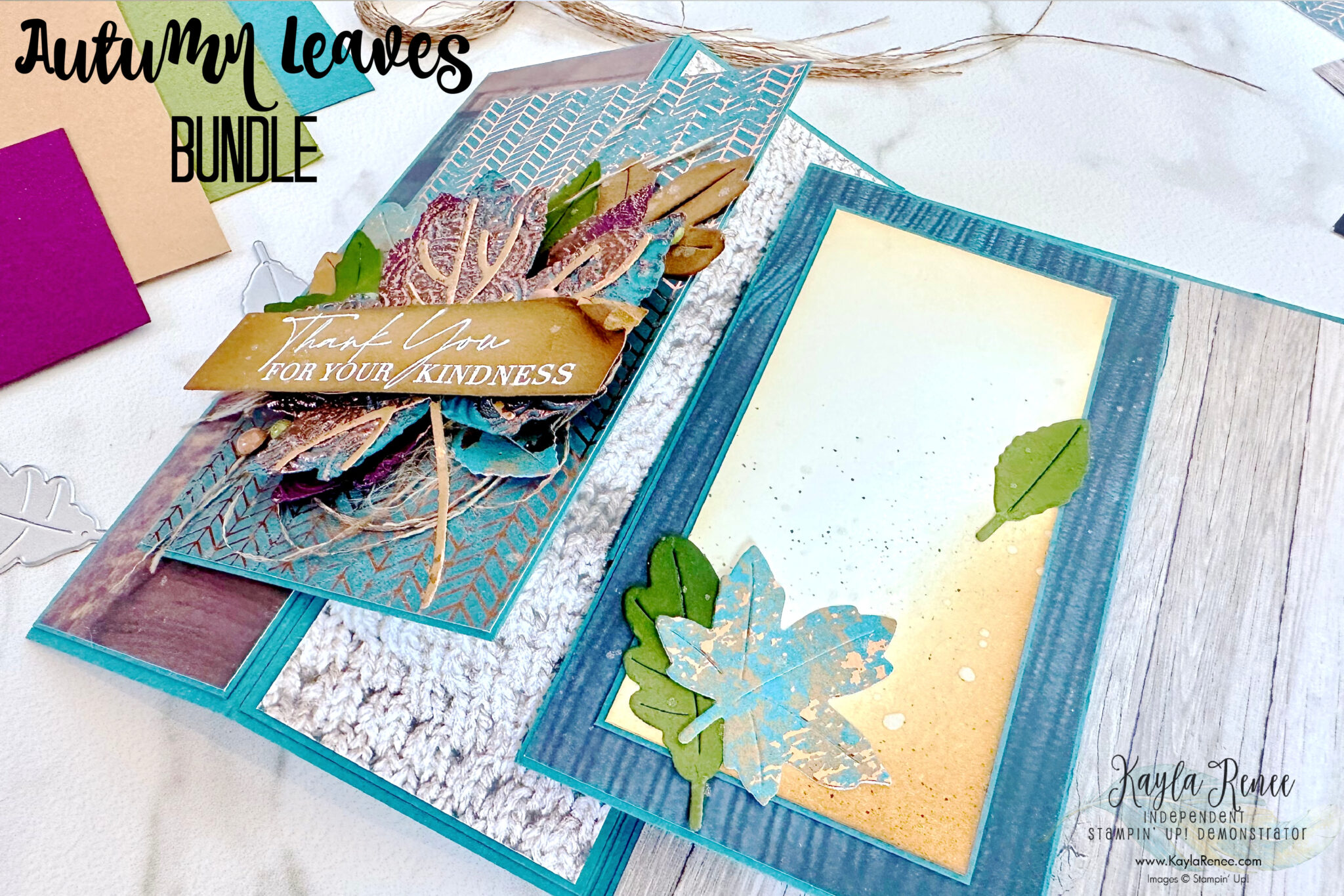 Interactive Card using Stampin’ Up! All About Autumn Suite