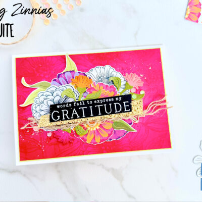 How to Make a Pop Out Slider Card using Stampin’ Up! Flowering Zinnias