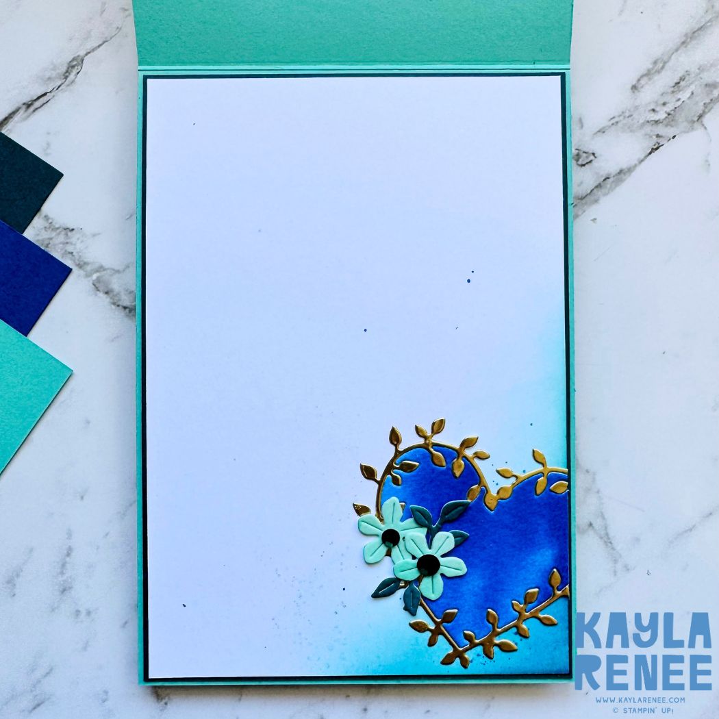Handmade card using the Stampin’ Up! Heart Shaped Bundle and watercolouring die cuts