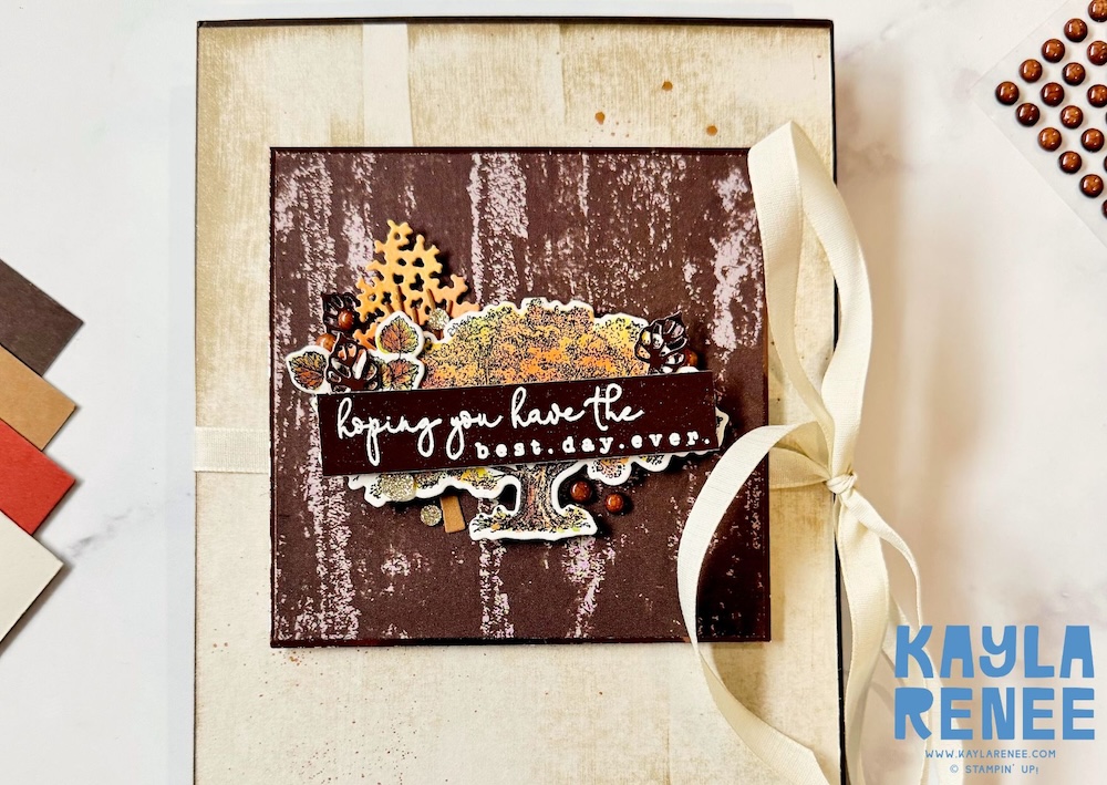 A Standing Surprise Pop Up Card using the Stampin’ Up! Loveliest Tree Bundle