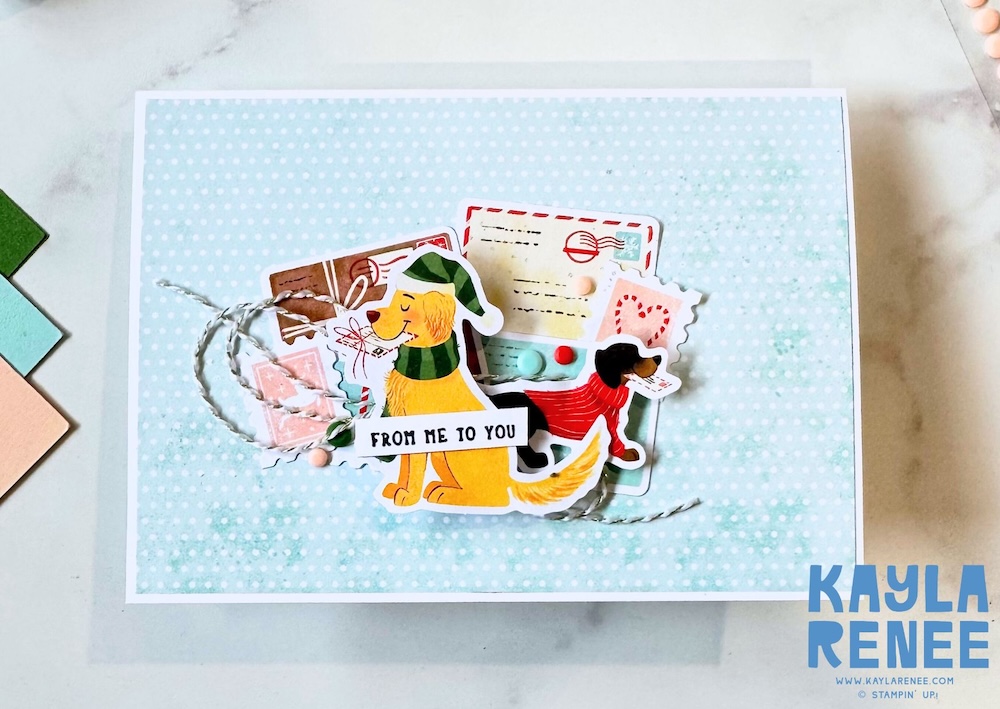 A Squash Pop Up Fun Fold Card featuring the Stampin’ Up! North Pole Delivery Suite