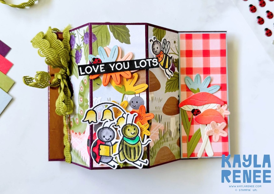 Bay Window Fun Fold Card | Cute as a Bug Suite