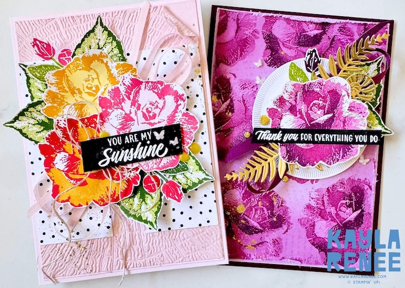 Two Cards, One Beautiful Stamp Set: Begonia Belle